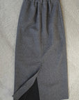 Wool soft long skirt