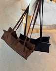 Square suède bag