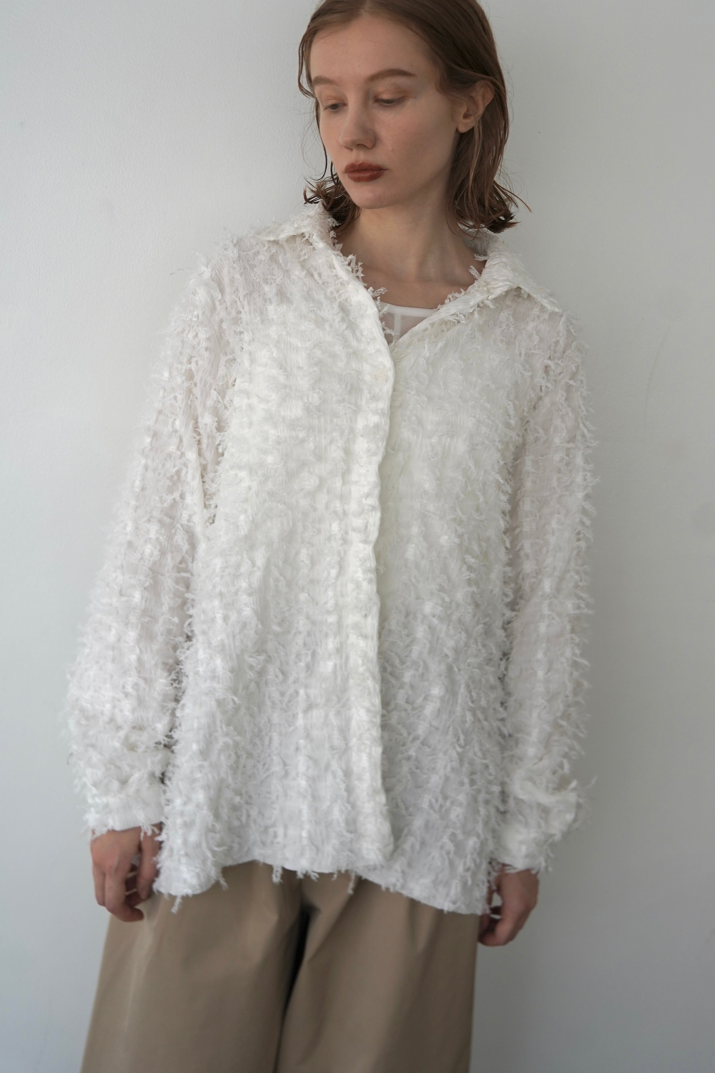 Shaggy fringe shirt