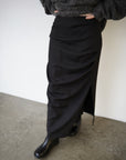 Tuck drape skirt