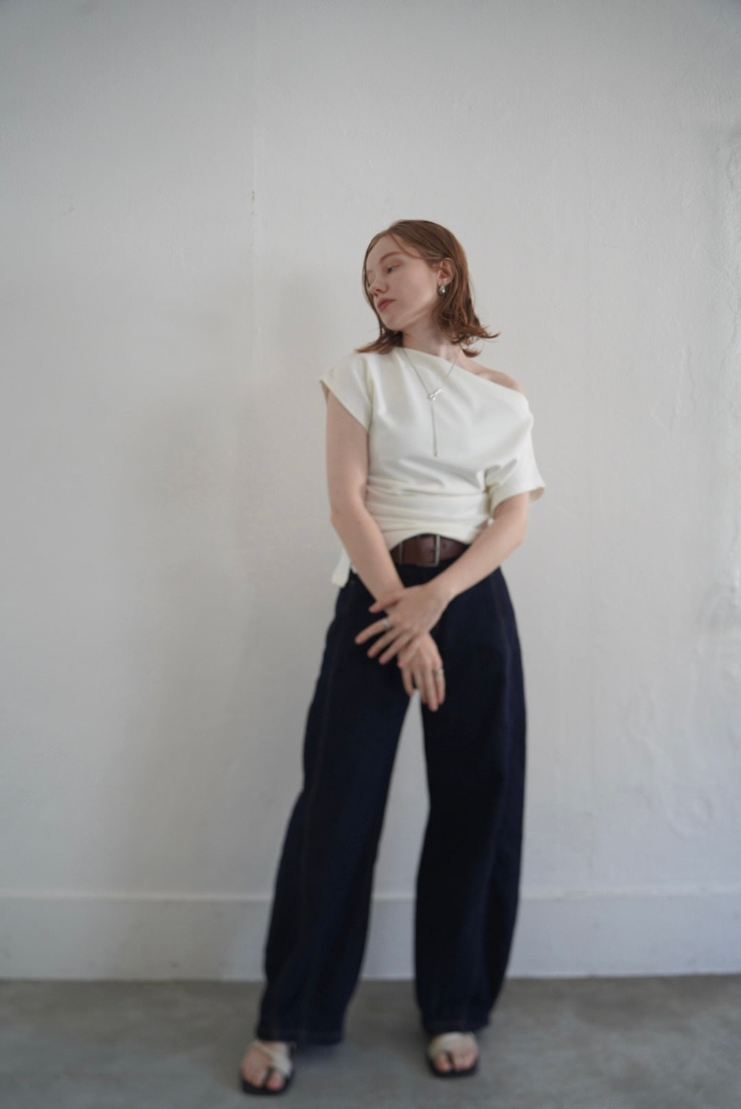 【7/11-再入荷】Unbalance tuck top