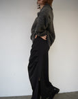 Tuck drape skirt