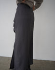 Tuck drape skirt