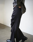 Tuck drape skirt