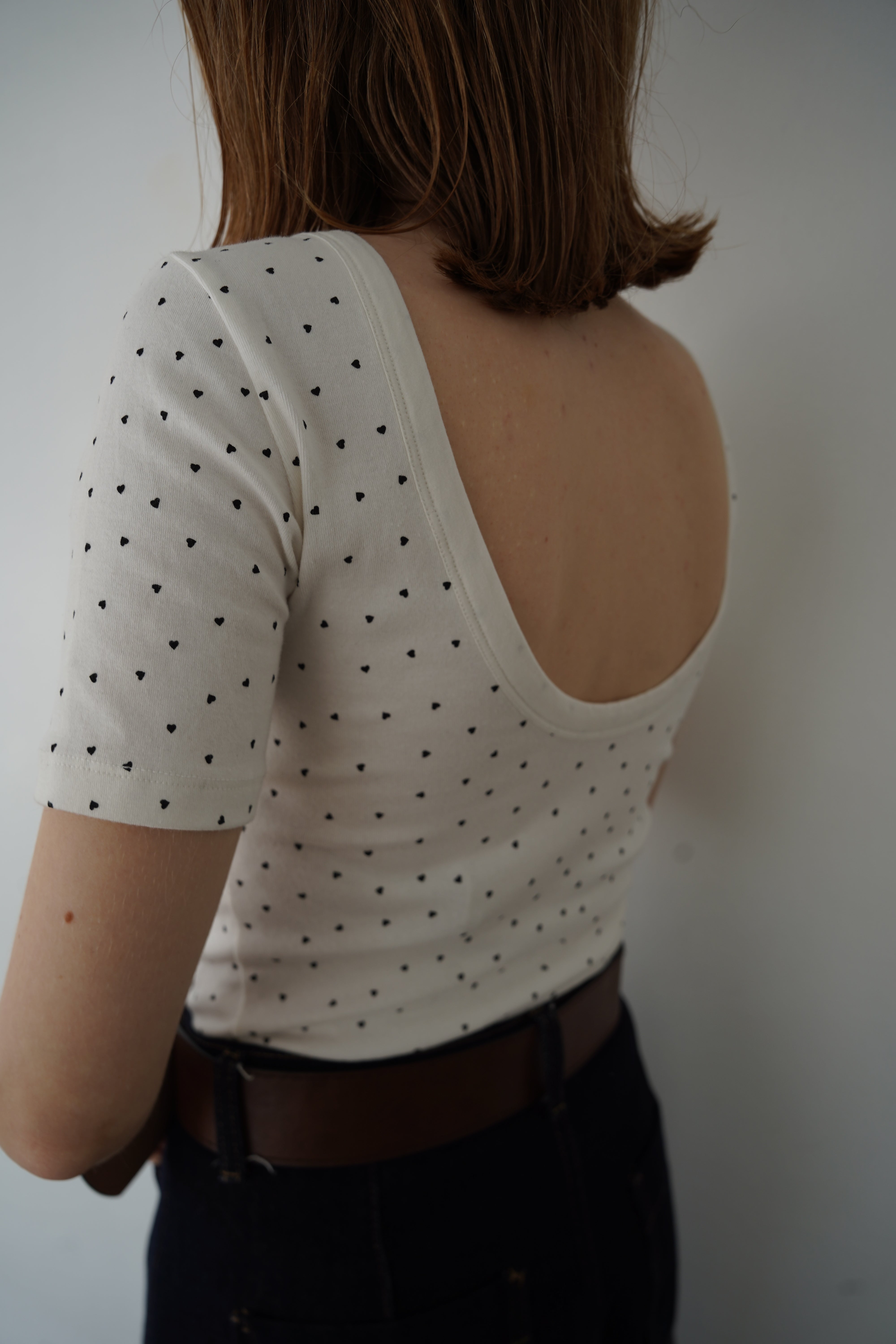 【6/5-発売】Heart dot back open T