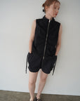 Zip gather half pants SETUP