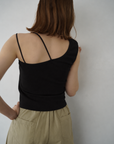 One shoulder lib top