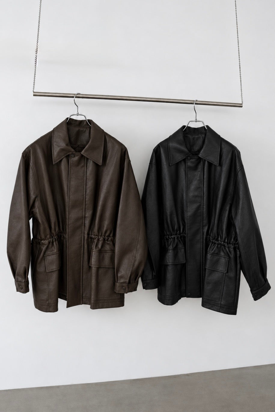 String leather jacket