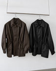 String leather jacket