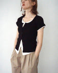 Layered  lib half sleeve tops