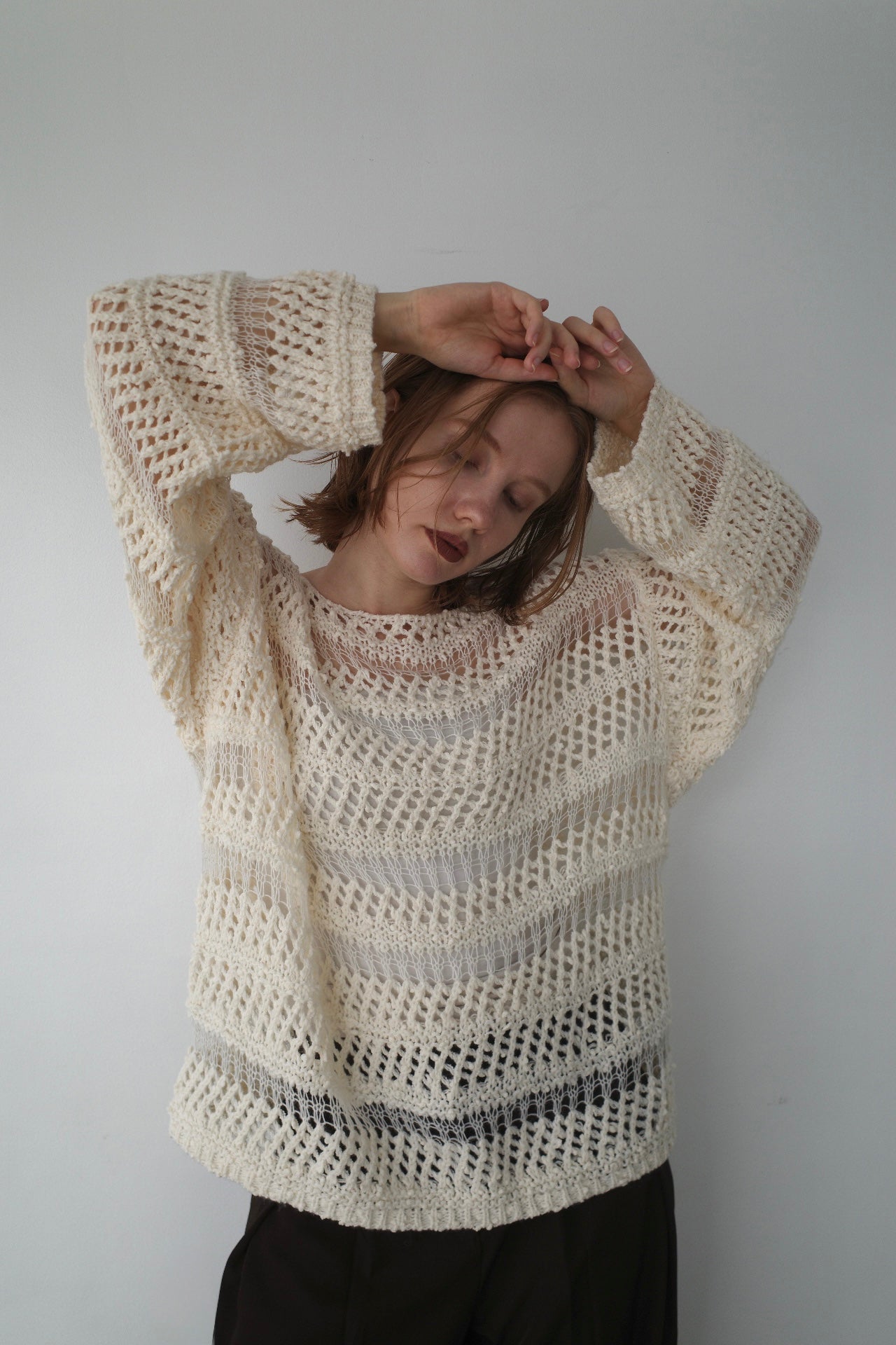 Design pattern sheer knit
