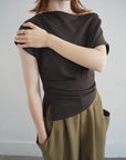 【7月下旬-発送】Unbalance tuck top