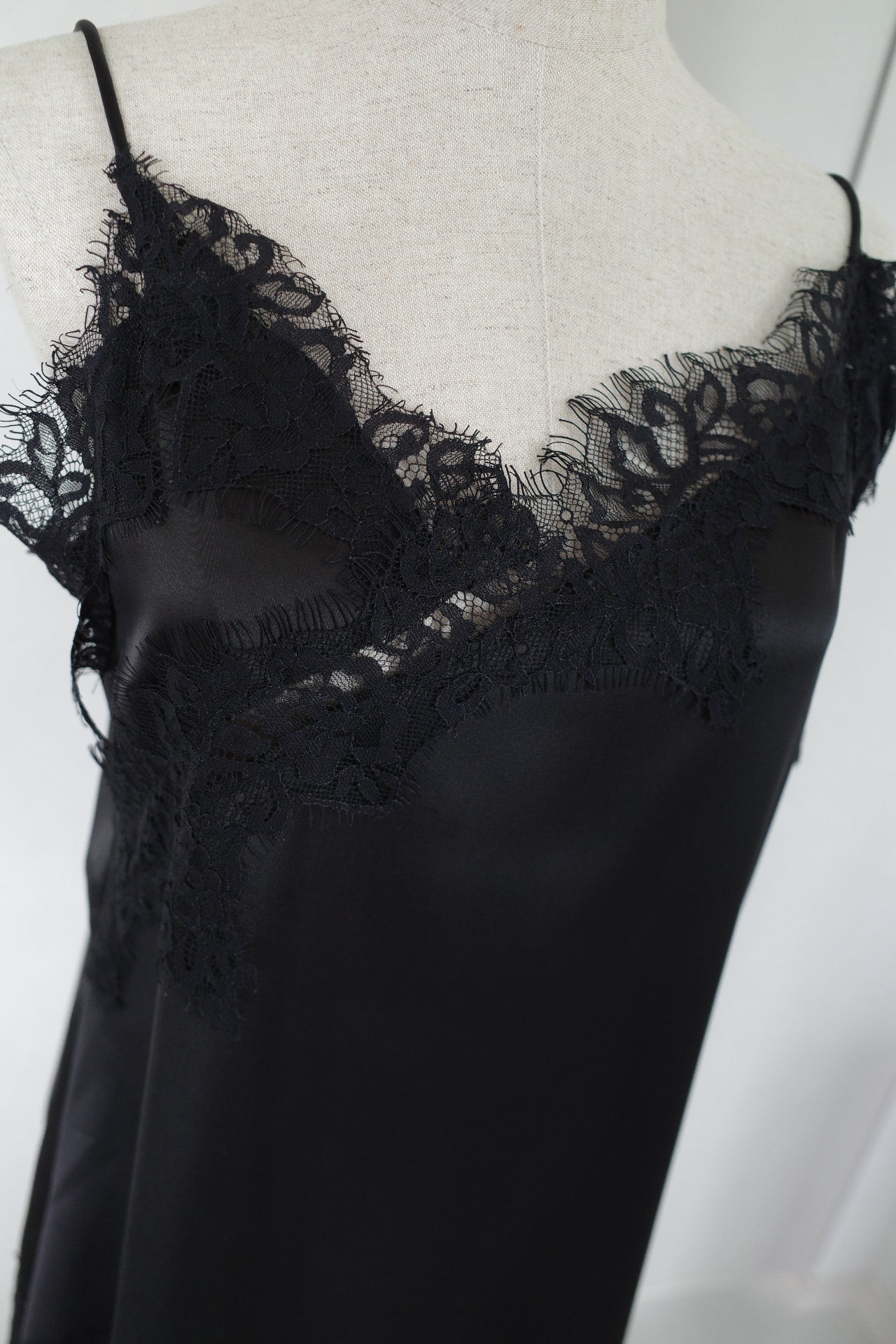 Sier race satin camisole