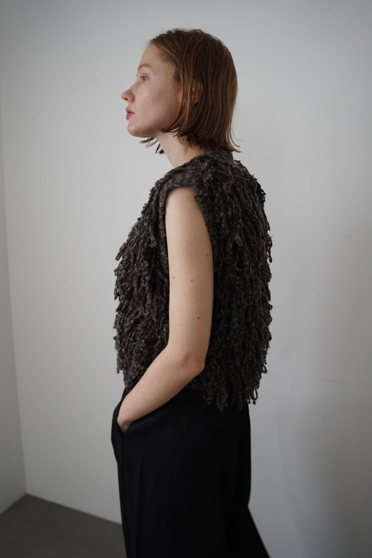 Boucle fringe vest