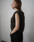 Boucle fringe vest