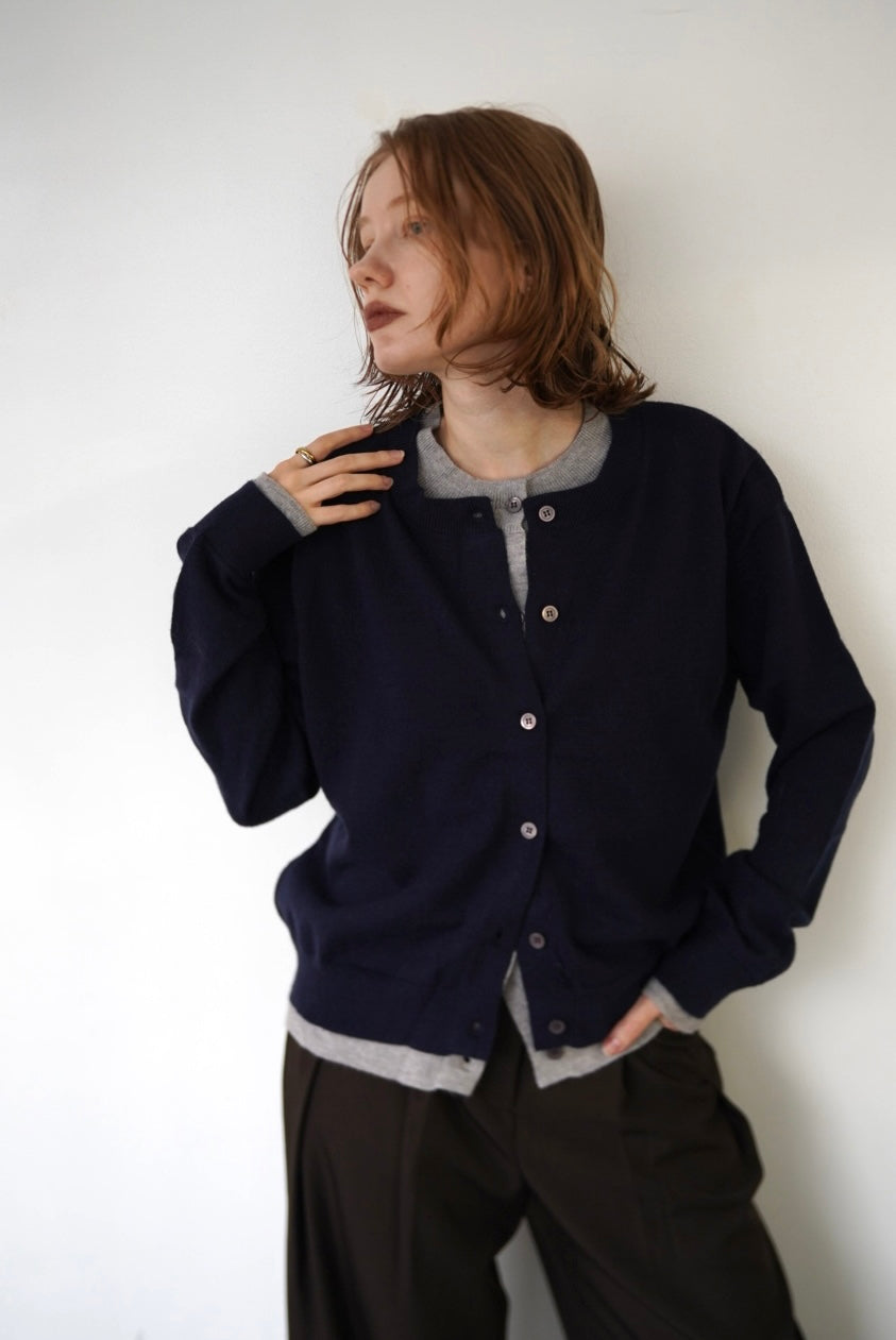 W layered cardigan