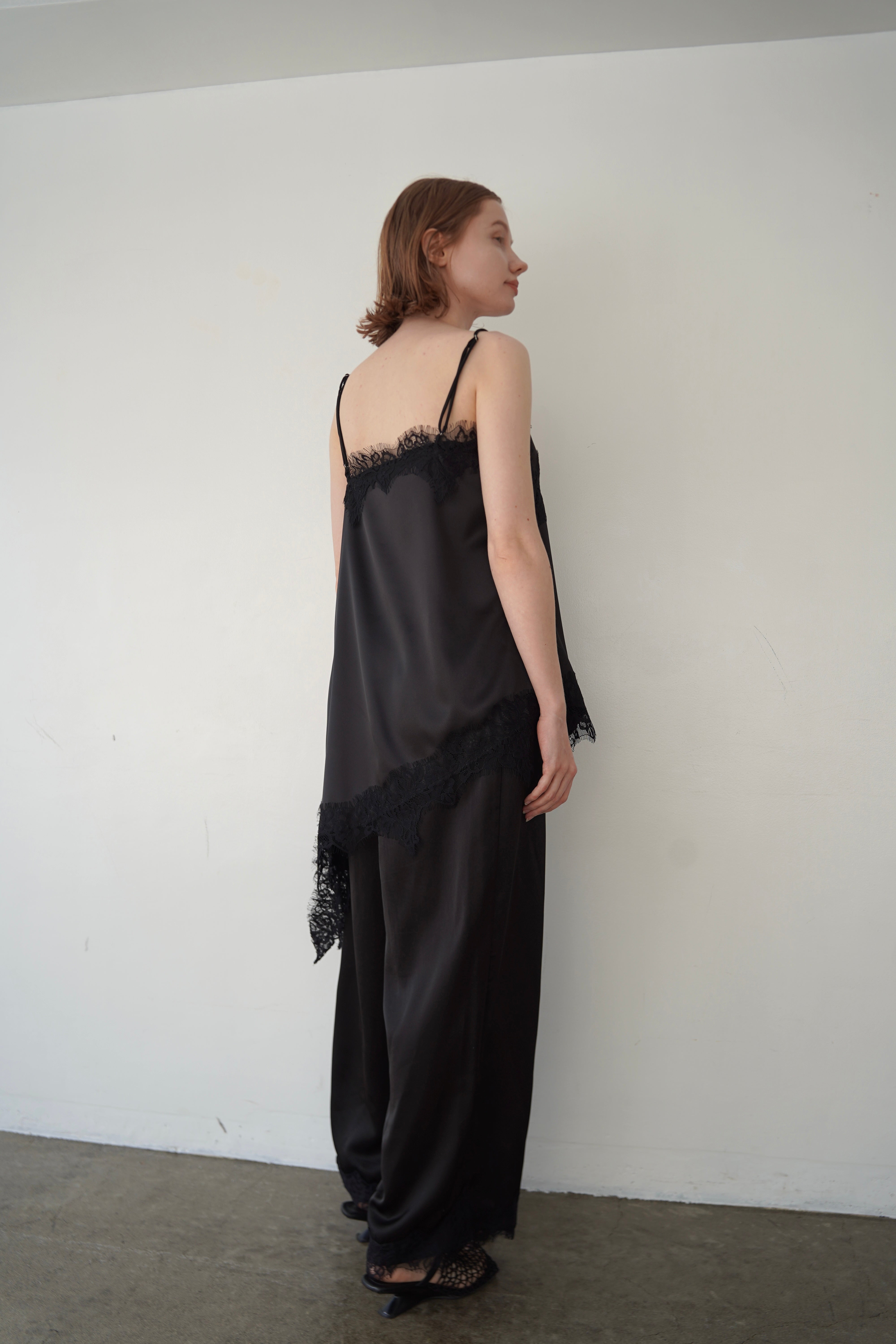 Sier race satin camisole