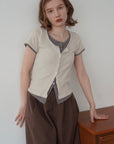 Layered  lib half sleeve tops