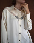 Satin race over shirt