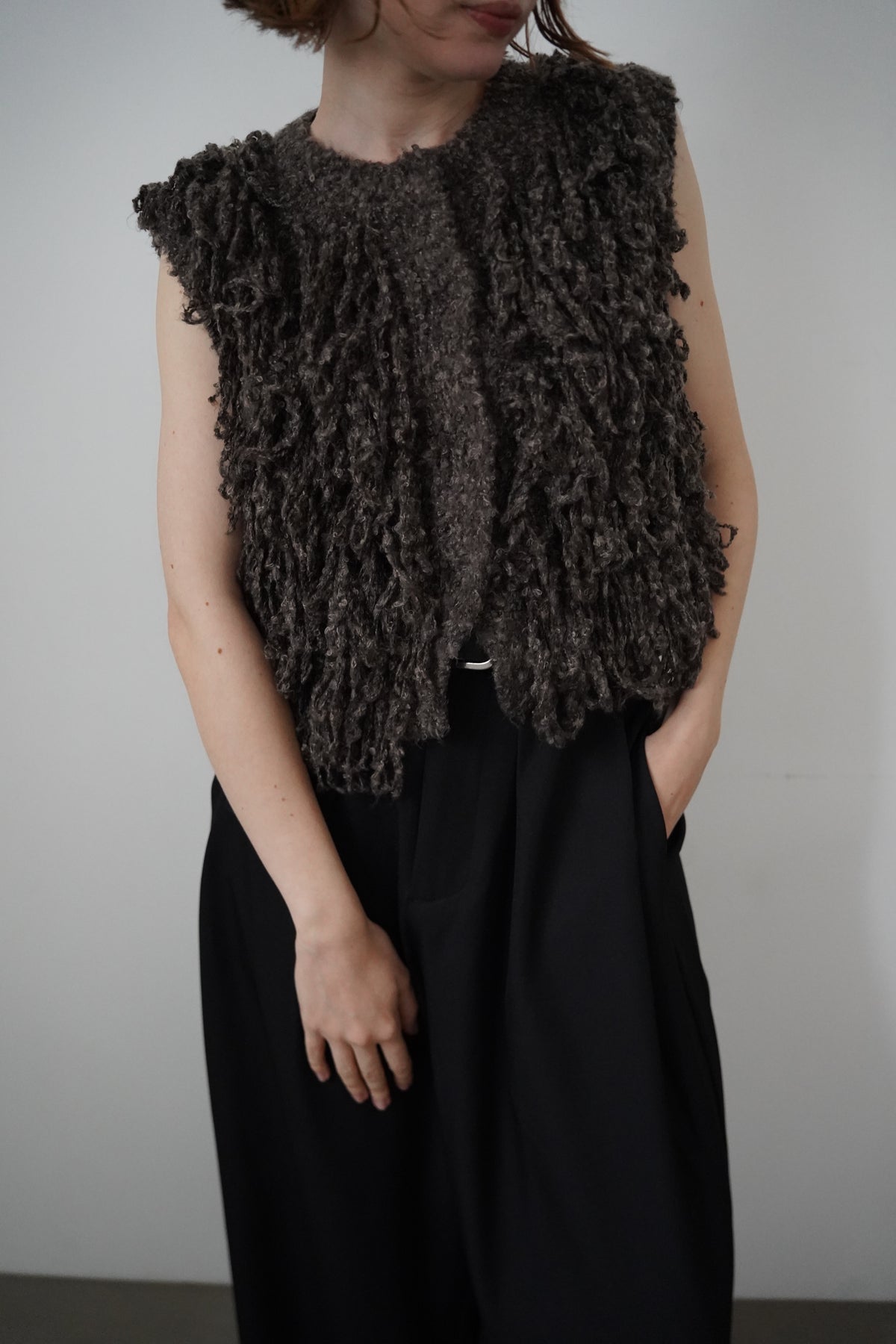 Boucle fringe vest