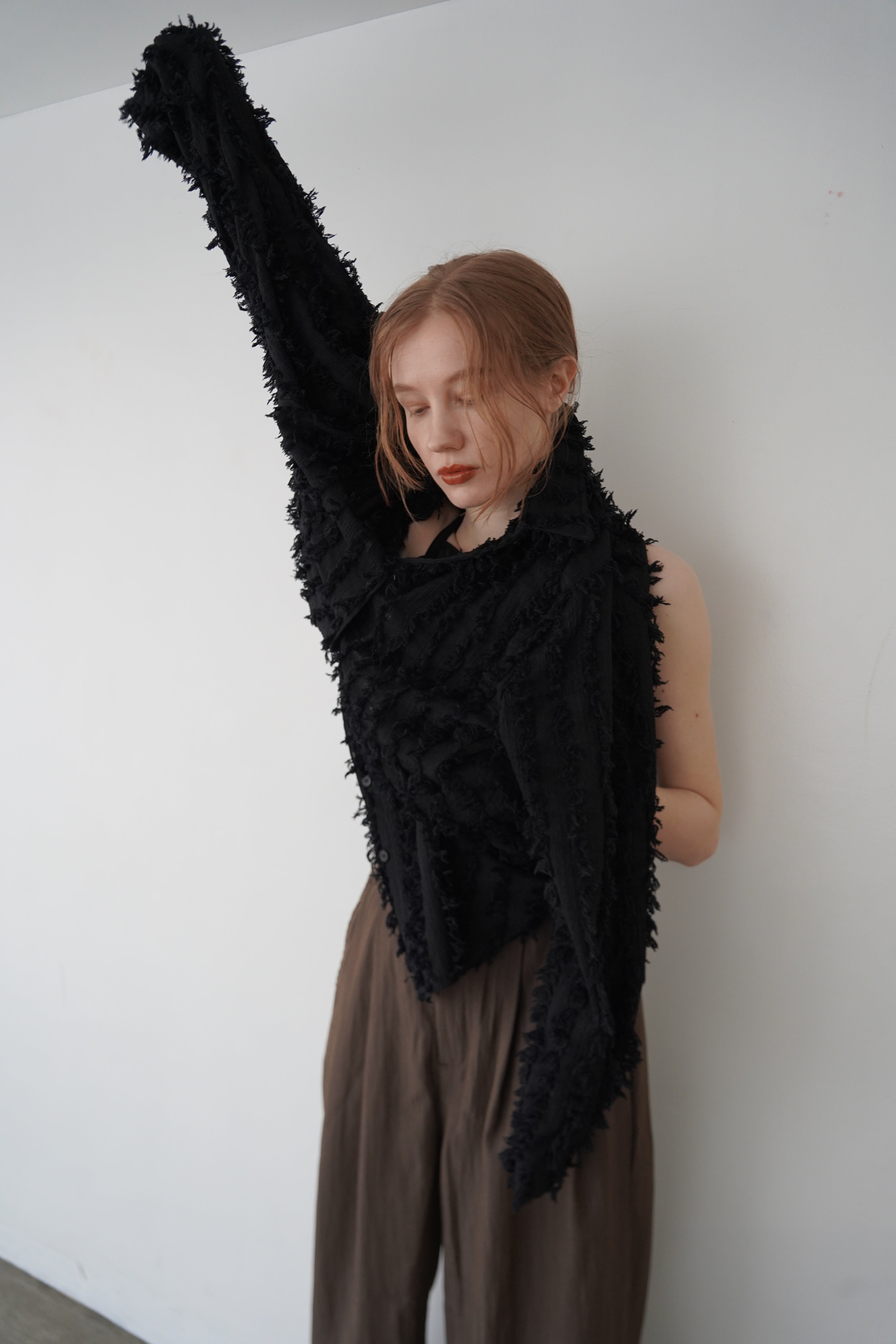 Shaggy fringe shirt