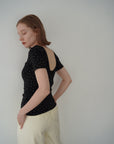 【6/5-発売】Heart dot back open T