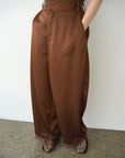 【SET】Race satin pants