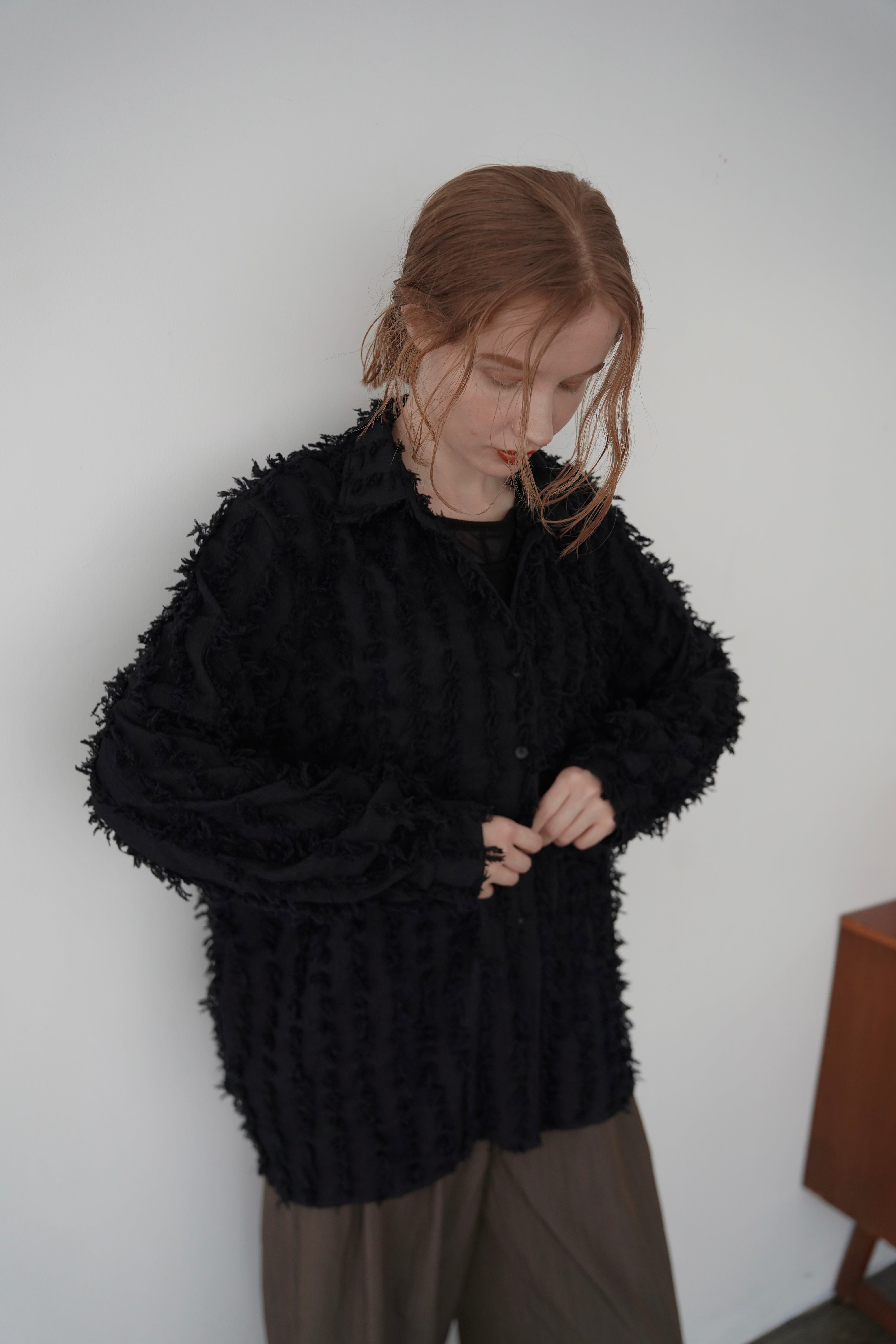 Shaggy fringe shirt