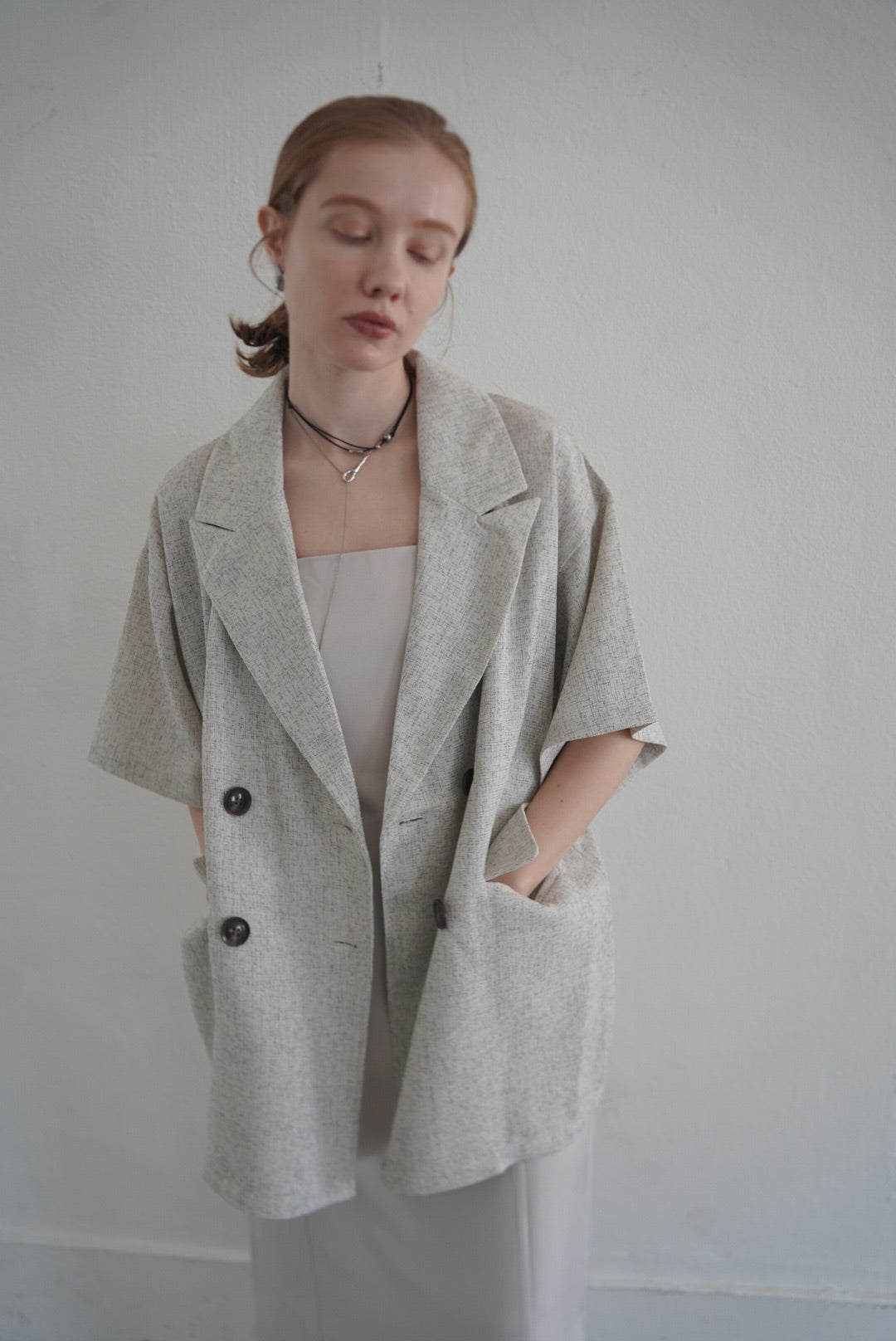 Summer tweed half sleeve JK