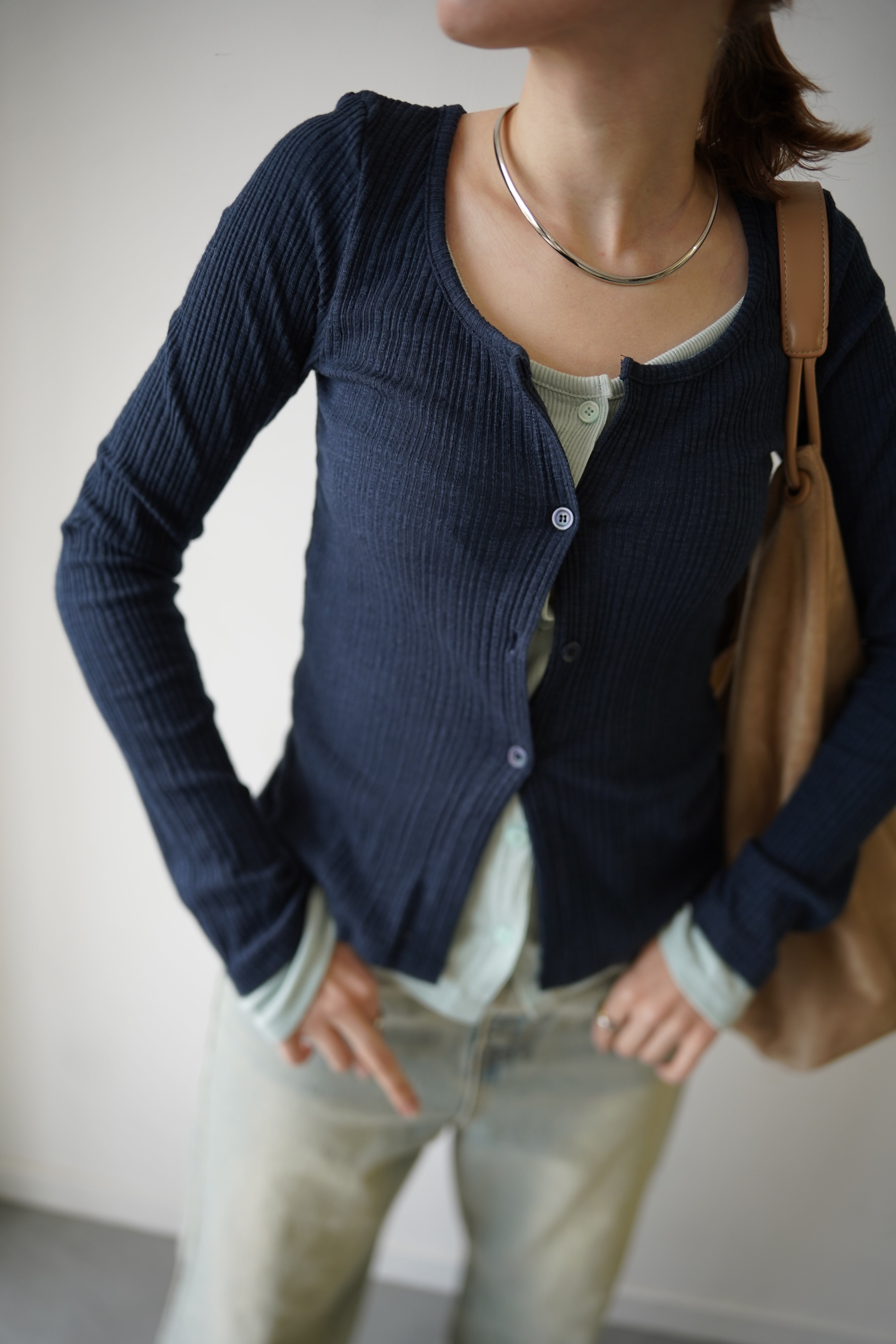 Layered lib cardigan – WELINOA