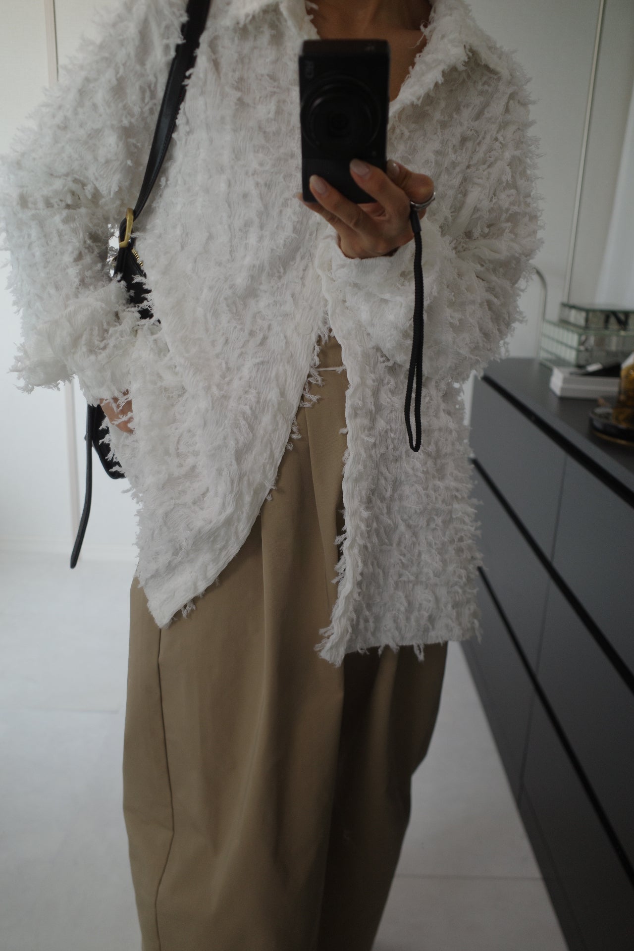 Shaggy fringe shirt