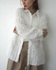 Shaggy fringe shirt