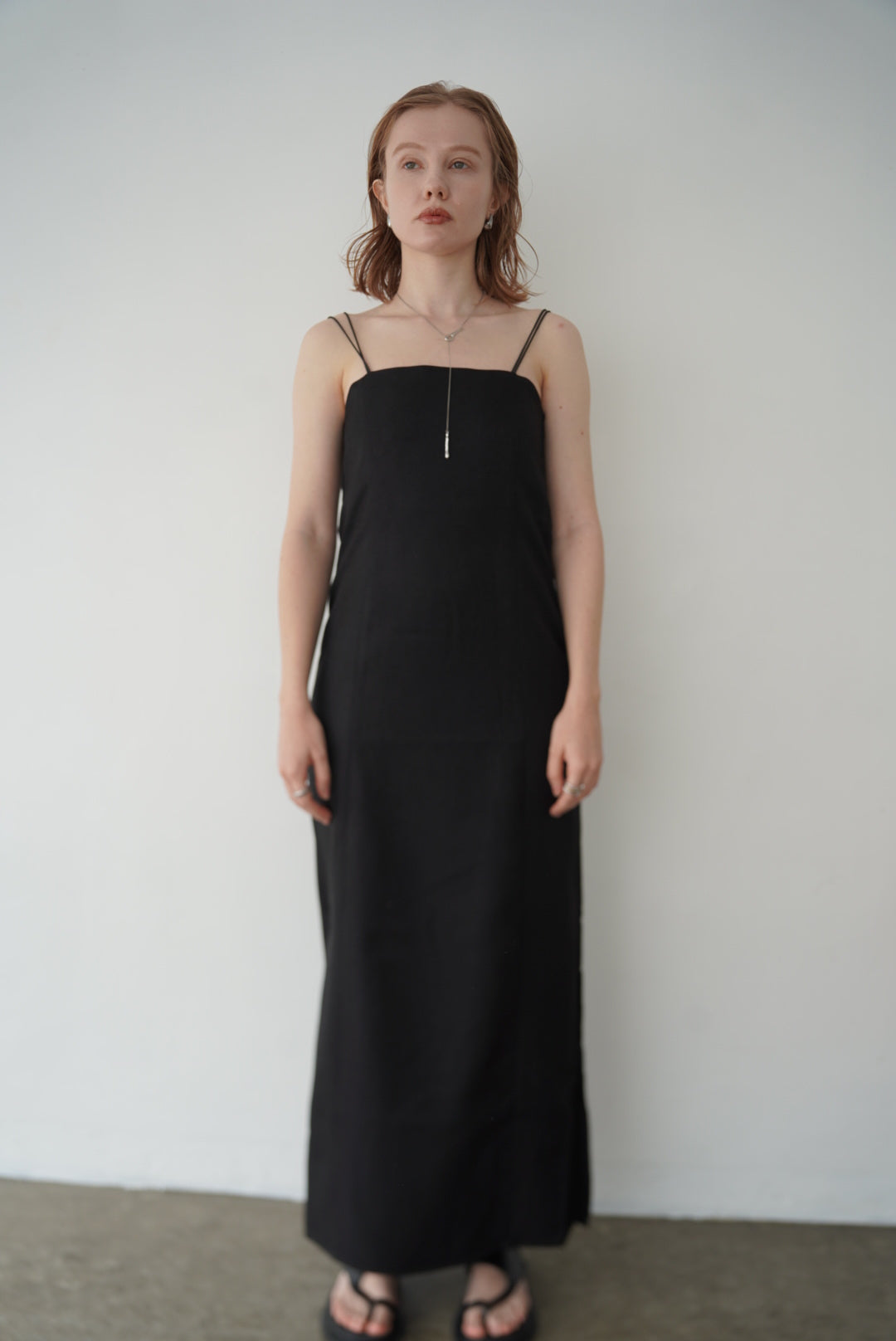 Twill camisole one-piece