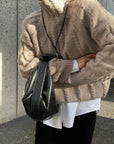 Cable hight neck knit