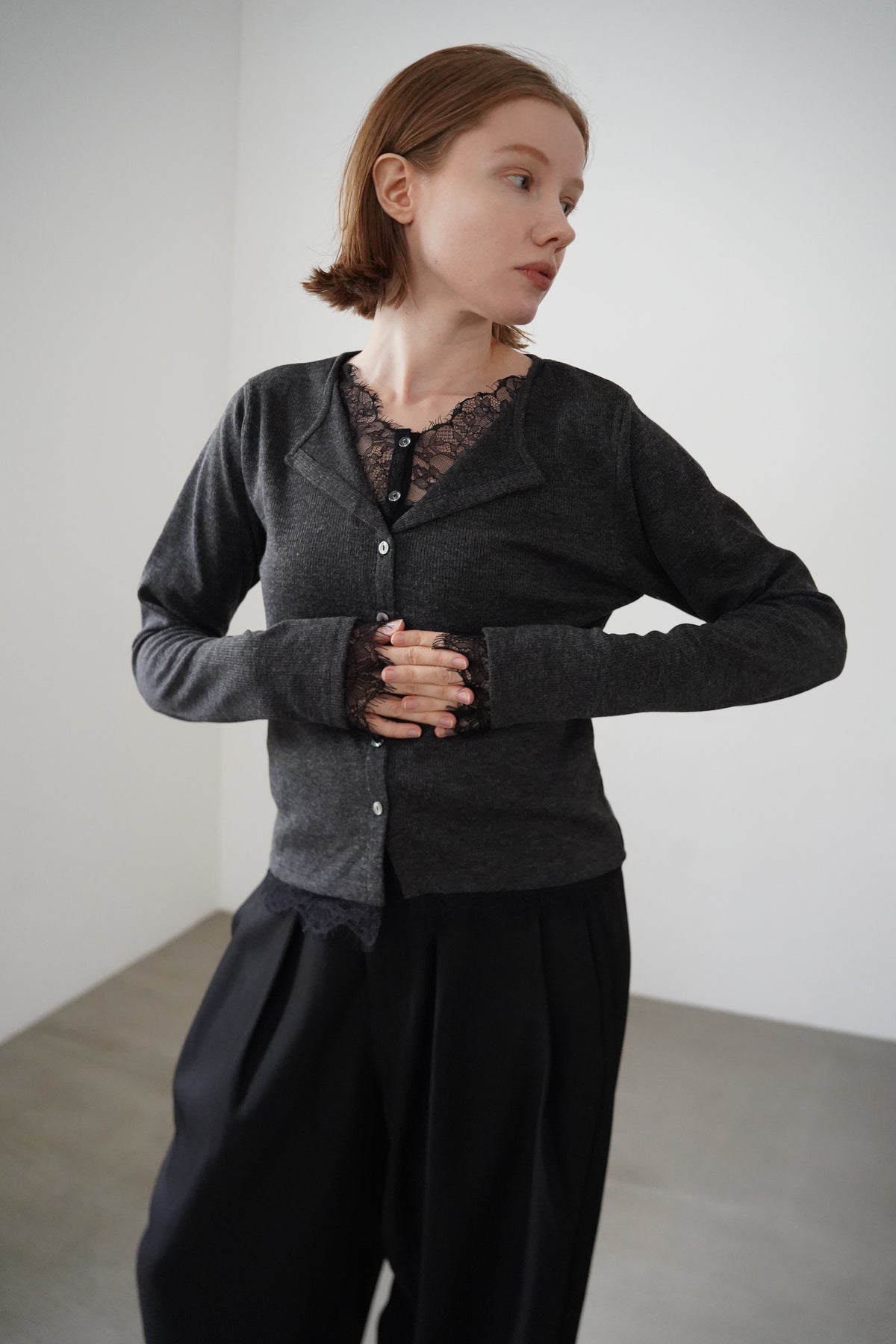 Cut lib race docking cardigan