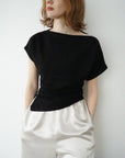 【7月上旬-発送】Unbalance tuck top