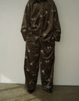 Velours flower pattern Pants