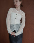 Mohair Touch Openwork Cardigan