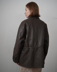 String leather jacket