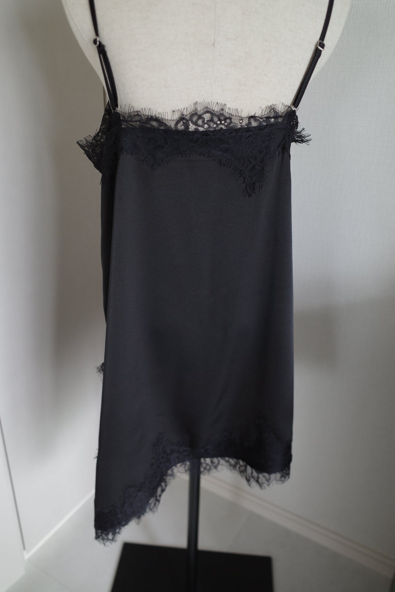 Sier race satin camisole