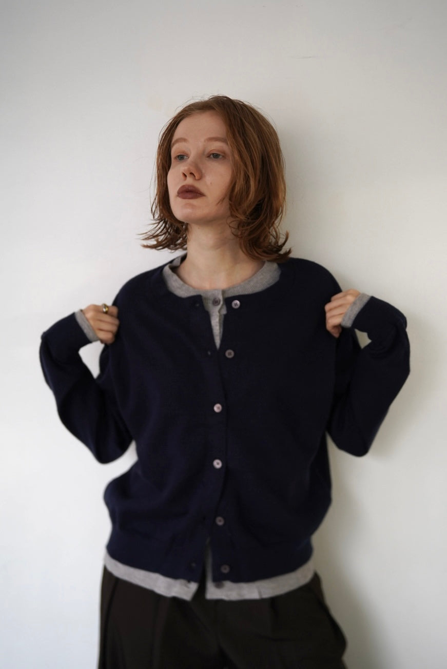 W layered cardigan