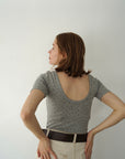 【6/5-発売】Heart dot back open T