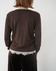 Cut lib race docking cardigan