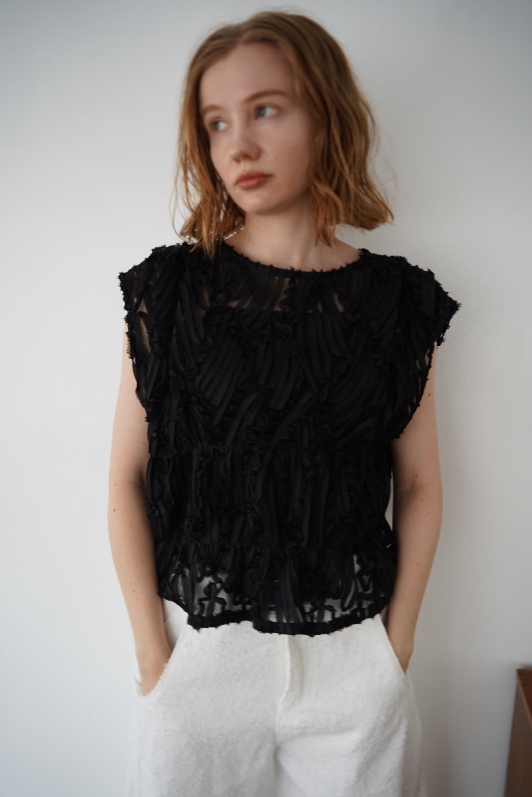 Embroidery code tops
