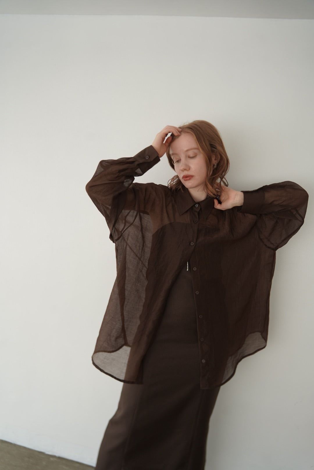 Wrinkle processing shirt