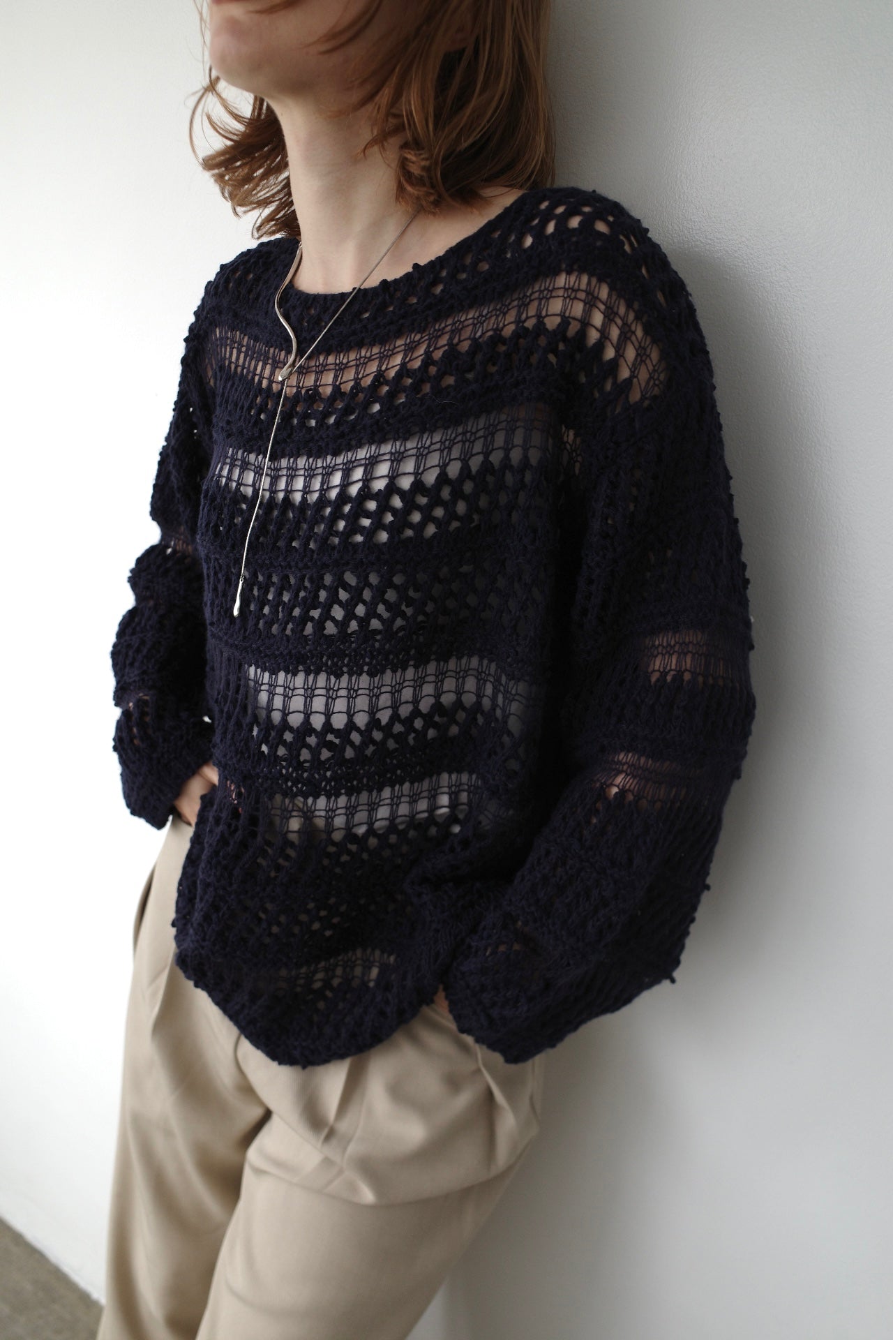 Design pattern sheer knit
