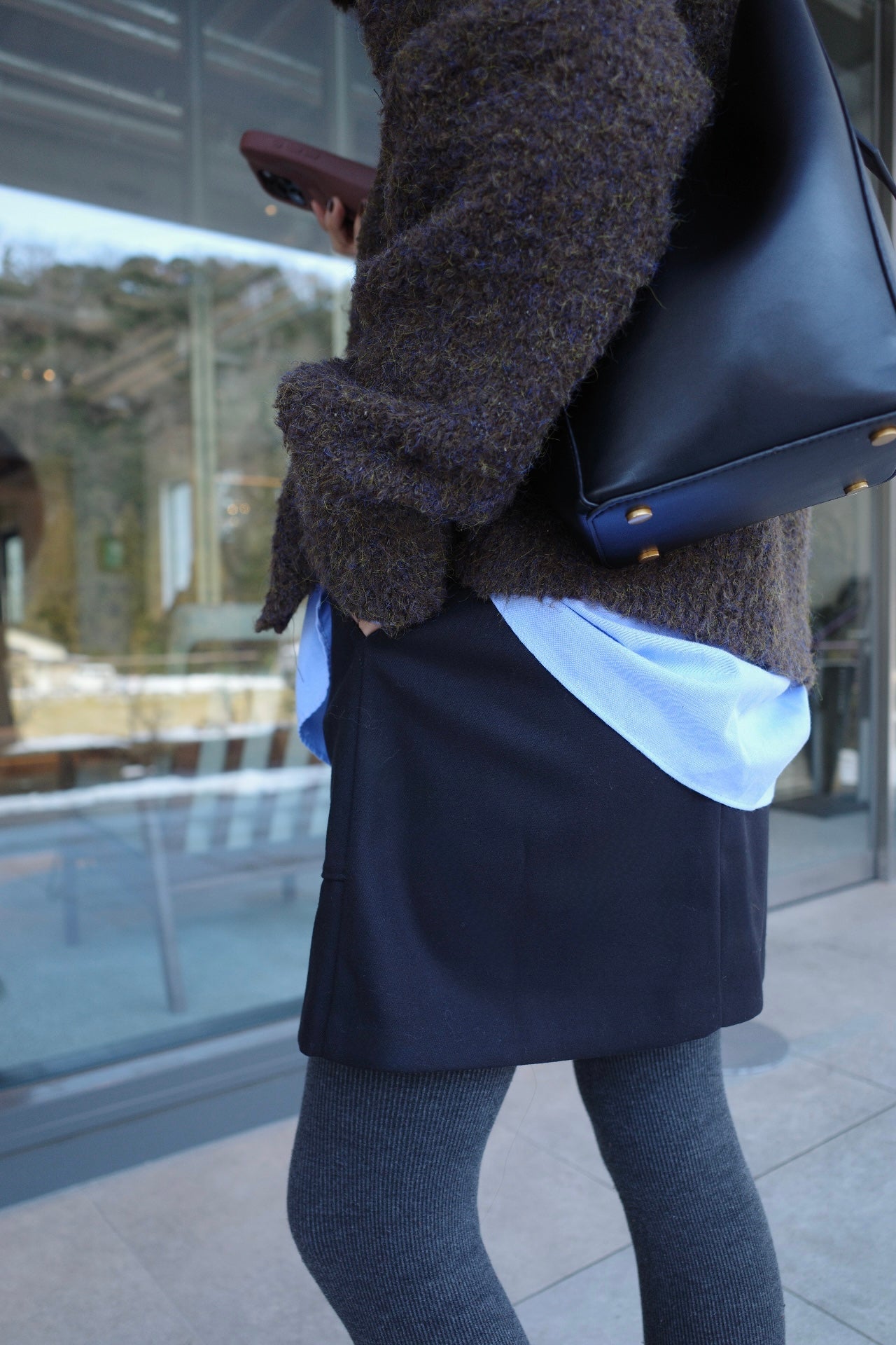 Pocket rap mini skirt