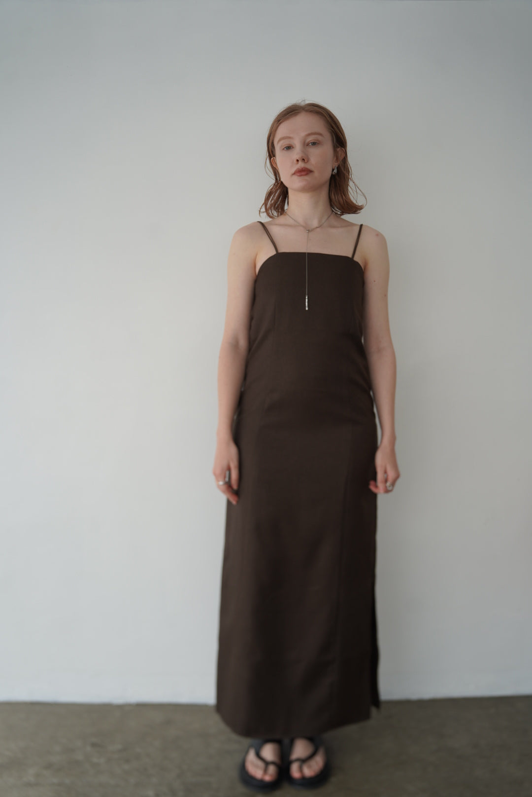 Twill camisole one-piece