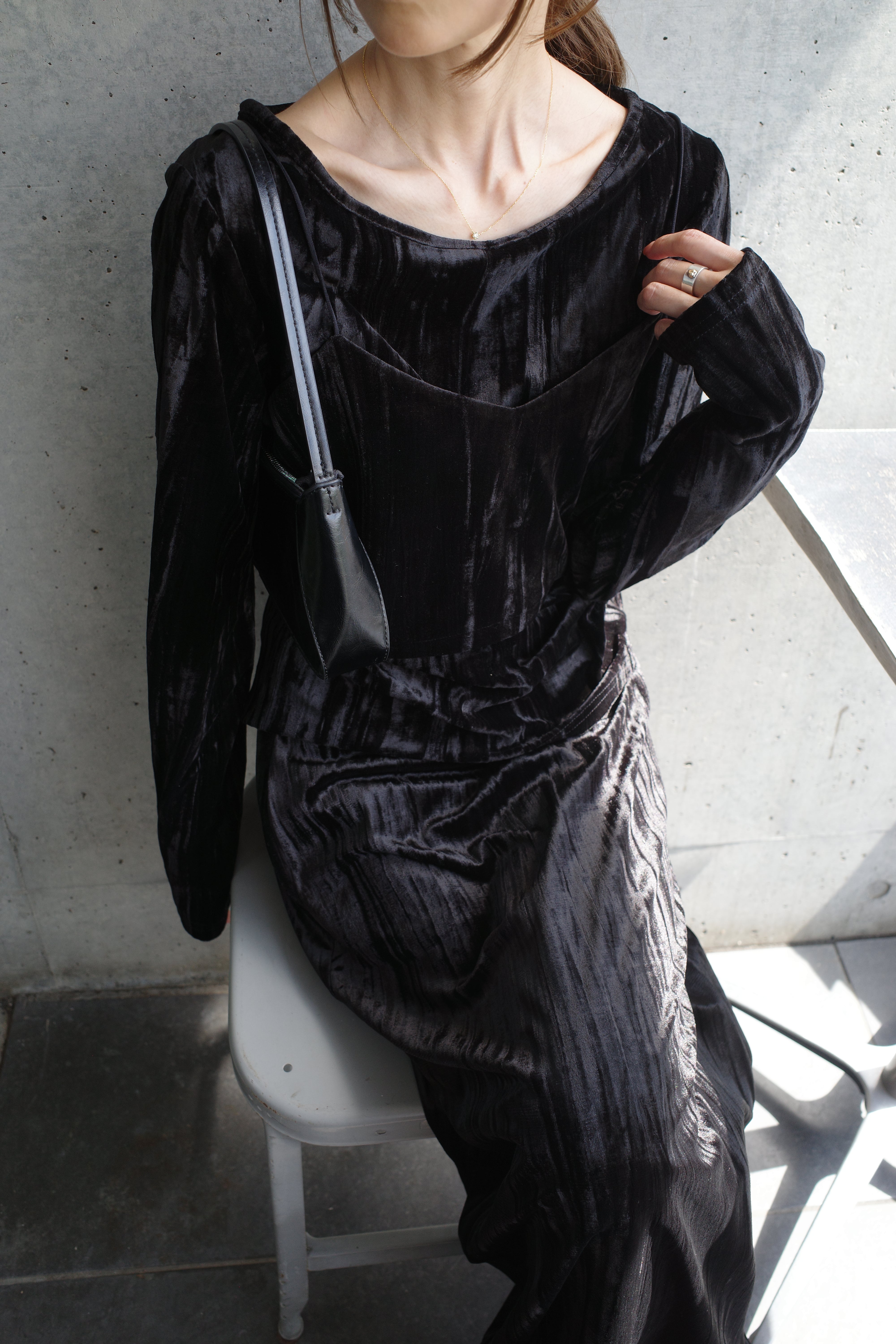 Velours bustier tops