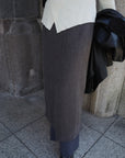 Alpaca layered skirt